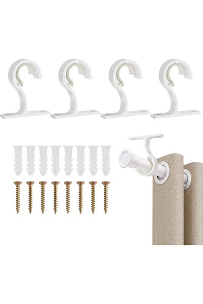 Morvena Picks 4 bucăți din aliaj de aluminiu negru, 25-28 mm, suporturi pentr...