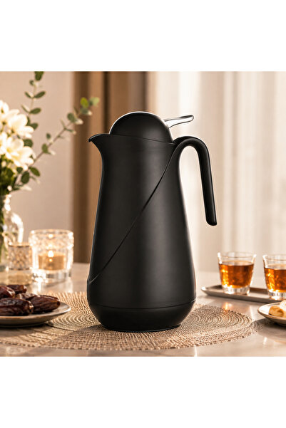 Dania 🖤   Premium 1L Thermal Flask - Matte Black with Stylish Modern Design ...