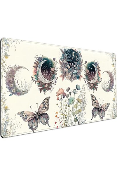 GENERAL Cherry Blossom Mouse Pad Kawaii Pink XL Large Extended Gaming Desk Ma...