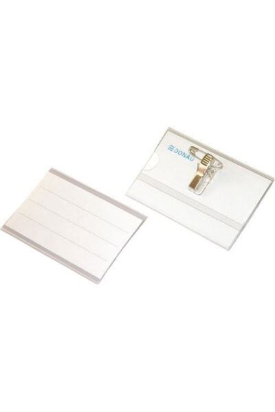 MC Micostore Ecuson orizontal Donau cu ac si clips pvc transparent 2000/bax