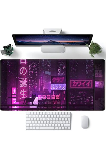CYZFF بساط مكتب بتصميم المناظر الطبيعية اليابانية، بساط ماوس كبير بتصميم سامو...
