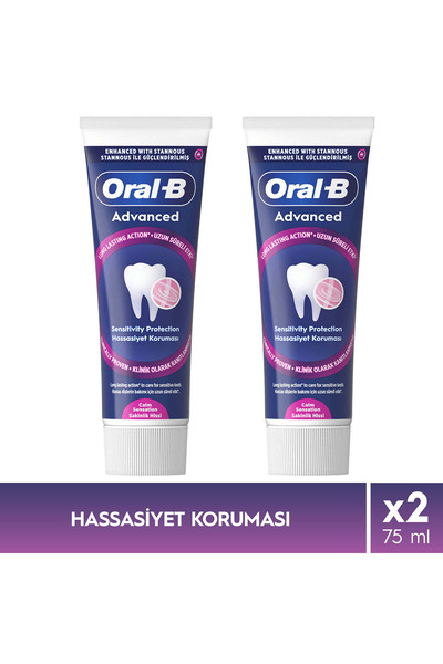 Oral-B Gelişmiş Hassasiyet Koruması Sakinlik Hissi Diş Macunu 75ml x2