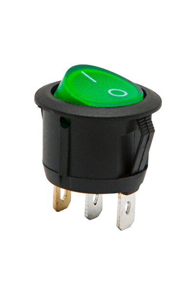 Alista Home Comutator basculant rotund cu LED verde, ON-OFF, 6A 250V AC, Mont...