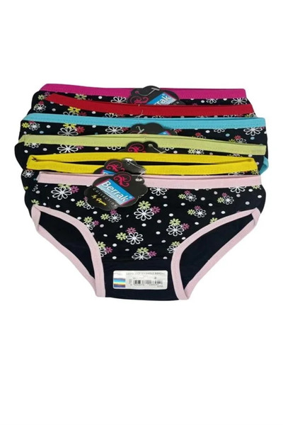 Mariposa Secret 2578 Printed Black Girls' Panties 1-2 Years Old