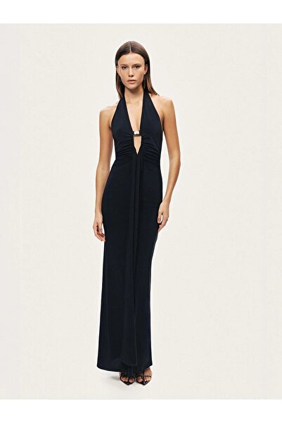 Nocturne Drape Ve Aksesuarlı Maxi Elbise 2748