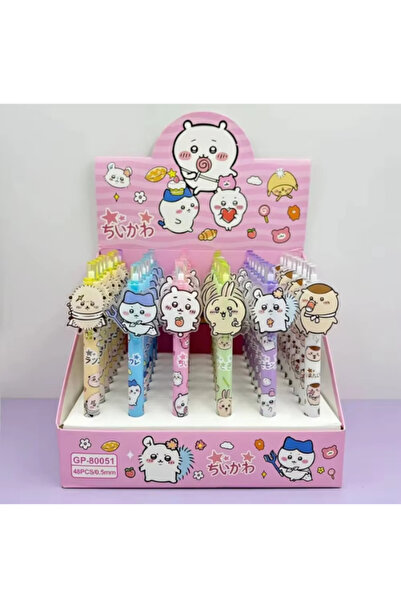 Kawaii Cartoon Gel Pen 0.5mm Black Ink – Retractable Cute Writing Pen, 1 Piec...