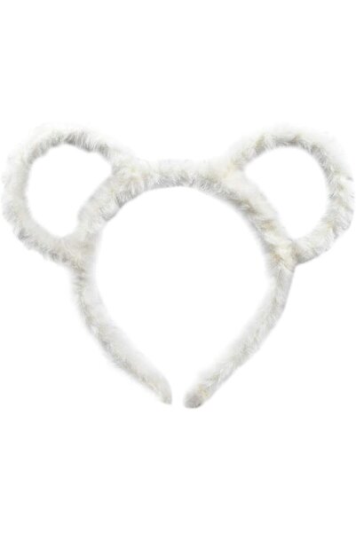 GENERAL Women Winter Thick Plush Headband Round Bear Ears Makeup Hair Hoop Ba...