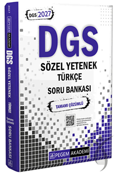 Pegem Akademi Yayıncılık 2027 DGS Sözel Yetenek Türkçe Tamamı Çözümlü Soru Ba...