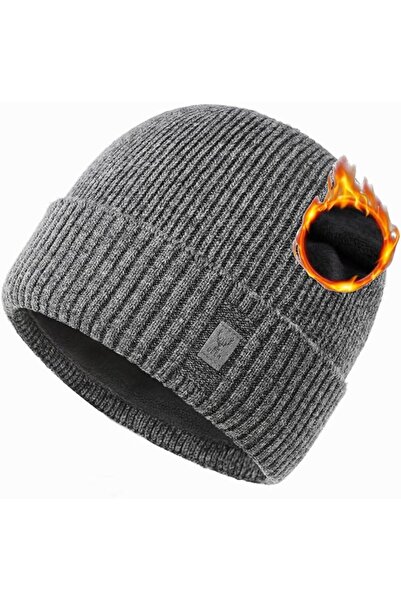 GENERAL Merino Wool Hat Fleece Lined 57-63 cm Winter Hat Men Women