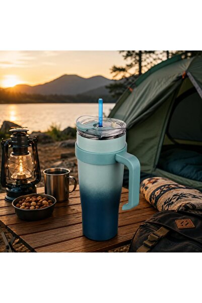 Eynel Stainless Steel, 100% Leak-Proof, Double Layered, with Straw, Thermos C...