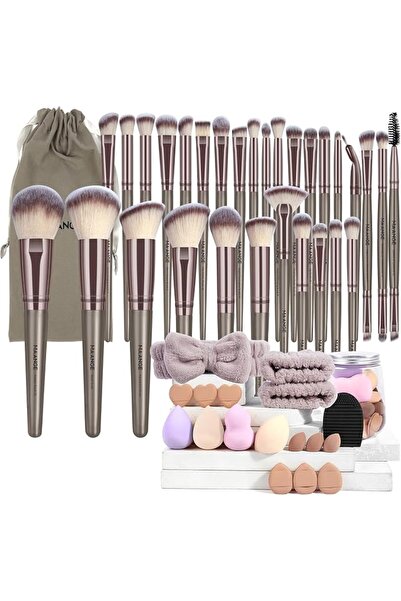MAANGE Manji Synthetic Material Brush-Shaped Makeup Brush, Champin
