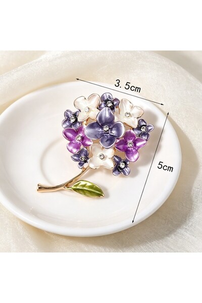 asc.home Ortaca çiçeği broş 4.5 cm yükseklik
