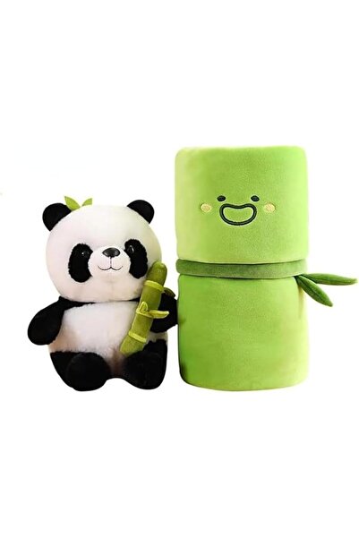 Yelajoy Stuffed Animals Panda Bamboo Plush Toy 11.8 Inch Bamboo Tube Stuffed ...