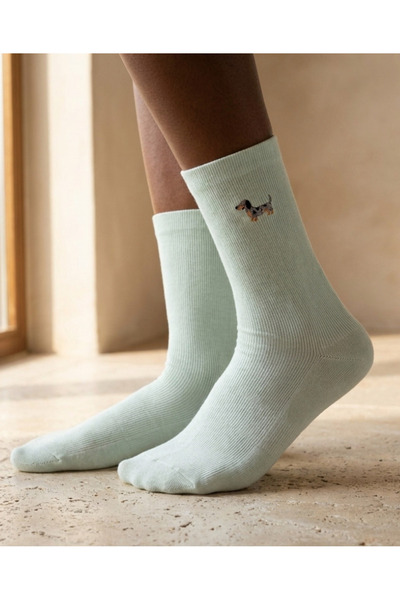 Katia&Bony Unisex Dog Embroidered Socks