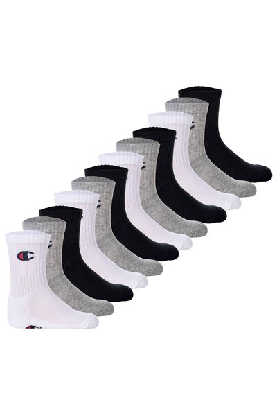 Champion Kinder Socken, 12er Pack - Crew Socken, einfarbig