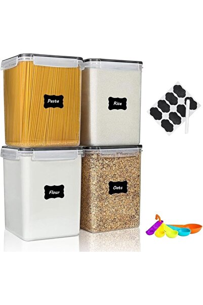 GENERAL STEUGO 4PCS 5.2L /175 Oz Pantry Food Storage Containers with Lids Pan...