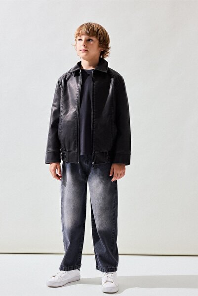 DeFacto 100% Cotton Regular Fit Jean Trousers for Boys H8867A826Au