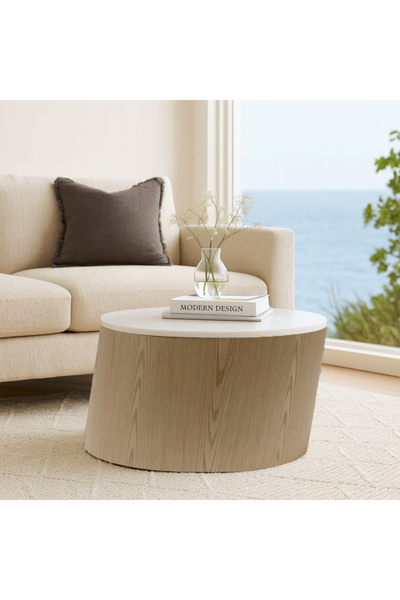 Baytonia Rumis Coffee Table - Beige and White