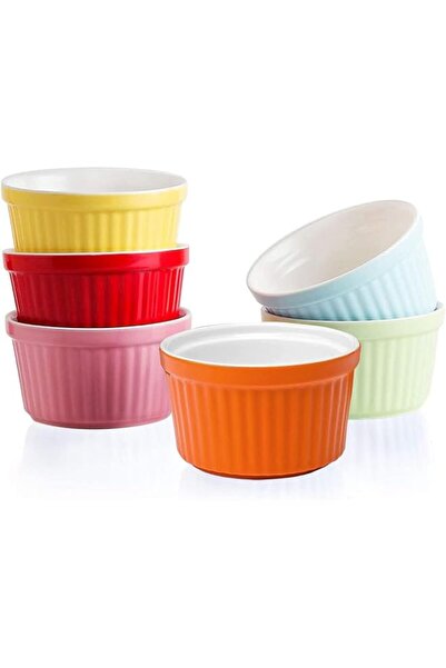 Generic Angju 8 OZ(226ml) Ramekins Oven Safe - Porcelain Souffle Dishes Bakew...