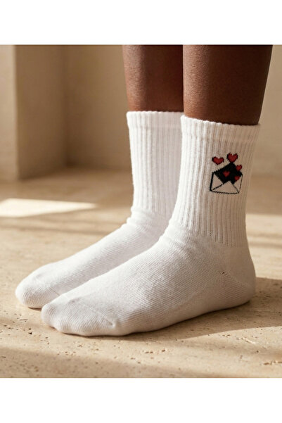 Katia&Bony Children's Letter Patterned White Socks