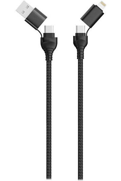 2go Πλεκτό καλώδιο USB σε Lightning / Type-C 1.2μ (797369)