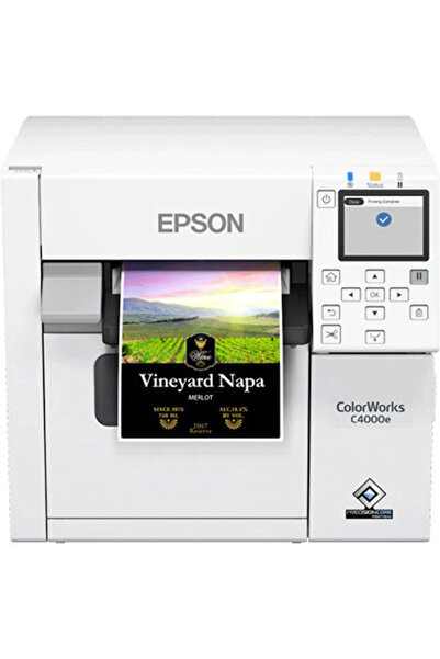EPSON ColorWorks Εκτυπωτής Ετικετών Inkjet USB, Wi-Fi, Ethernet 1200 dpi Κωδι...
