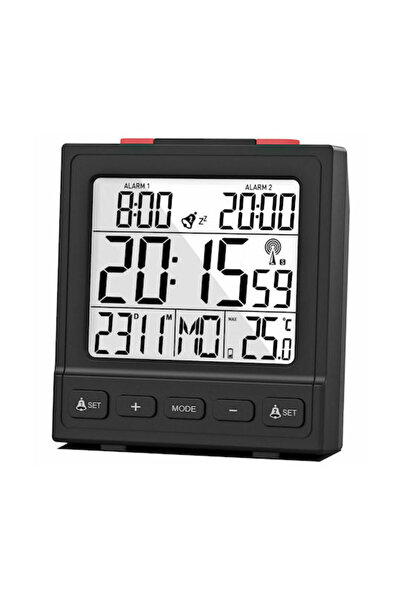 Other Mebus Mebus Ψηφιακό Επιτραπέζιο Ρολόι LCD με Ξυπνητήρι Μαύρο 25581