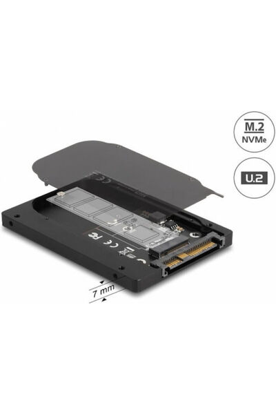 DELOCK Θήκη για Σκληρό Δίσκο M.2 SATA III με σύνδεση U.2 Κωδικός: 63379