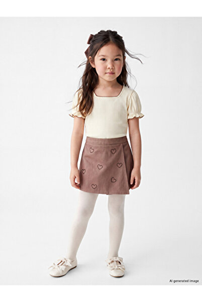 LC Waikiki I Stone Embroidered Girls' Shorts Skirt and Socks from Freezen Store