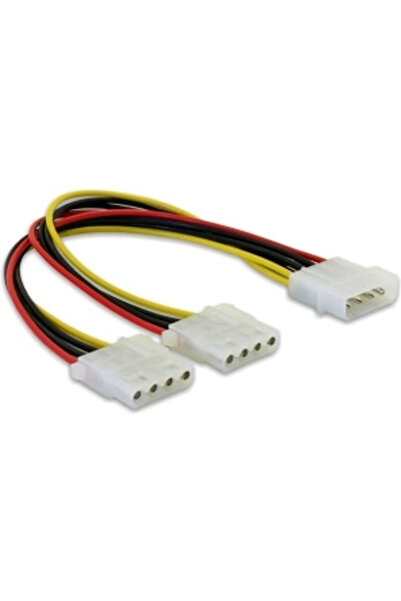 DELOCK Καλώδιο Molex 4 ακίδων σε Molex 4 ακίδων 0,11μ Πολύχρωμο (82100)