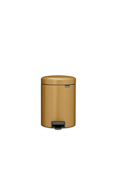 Brabantia NewIcon Πλαστικός Κάδος Απορριμμάτων με Πεντάλ Χρυσός 5 λίτρα