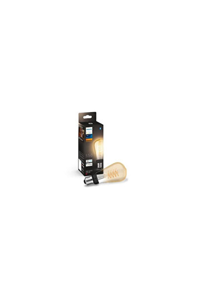 Philips Έξυπνη λάμπα LED 7W για ντουί E27 και σχήμα ST64, Θερμό Λευκό 580lm, ...