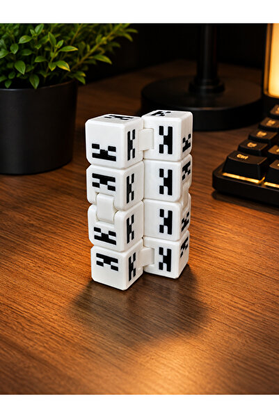 Infinity Cube İskelet Kafalı MC Sonsuzluk Stres Küpü Katlaç - Odaklanma ve Antistres Zeka Oyuncağı