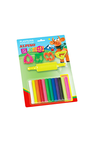 Alpıno Alpino Plasticine Kit, 10 X17Gr. + Modeling Tools