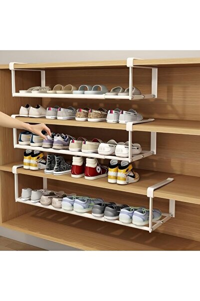 HASTHIP ® Expandable Shoe Rack, 1 Pack Adjustable Hanging Shelf, Universal In...