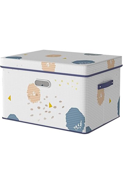 GENERAL Fabric Storage Box with Lid,35L Large Toy Storage Bin with Handles,Sp...