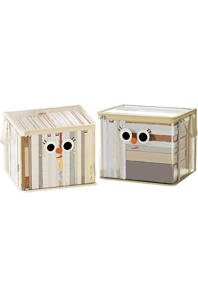 X SPRING Collapsible Storage Box, Portable Organizer Box for Clothes Books To...