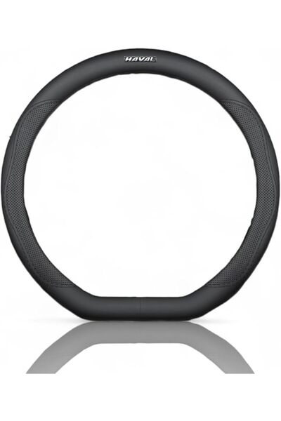 Generic Steering Wheel Cover, compatible with HAVAL Black, Perforated Grip De...