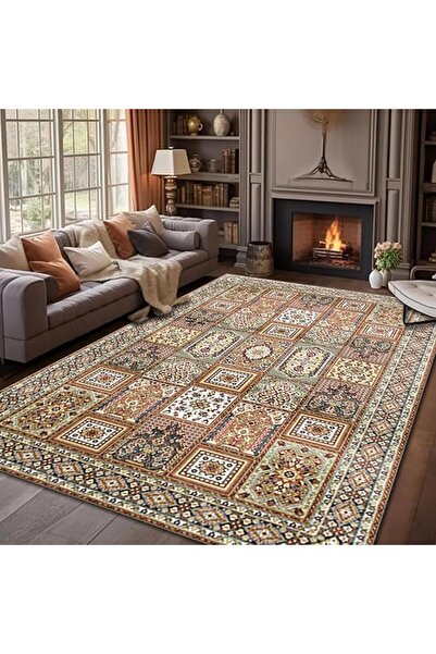 Forubar Boho Area Rugs for Living Room, Washable Persian Rug, Non-Slip Vintag...