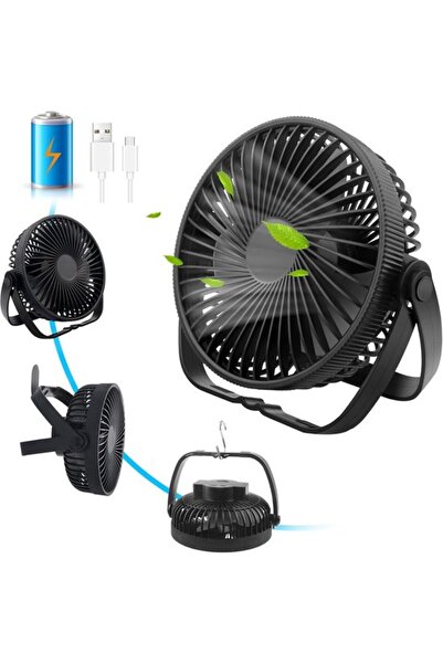Morvena Picks Ventilator de birou USB, ventilator portabil compact, silențios...