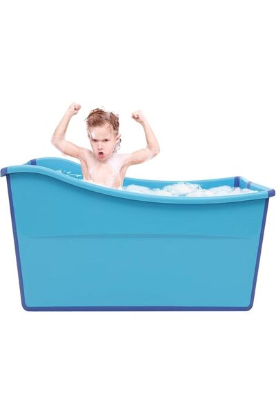 GENERAL Foldable Baby Bath Tub 150L PP TPE Anti Slip Freestanding No Assembly...