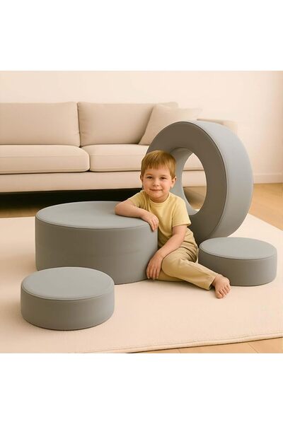 GENERAL Hibobi Kids Play Couch Ball Pit - 4-Piece Convertible Foam Sofa for K...