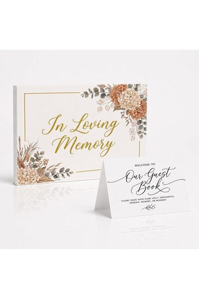 GENERAL arricraft Wedding Guest Book for Guests to Sign, Flower Plants Theme ...