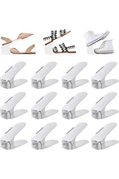 GoldenLike Shoe Slots Organizer, Adjustable Shoe Stacker Storage Space Saver,...
