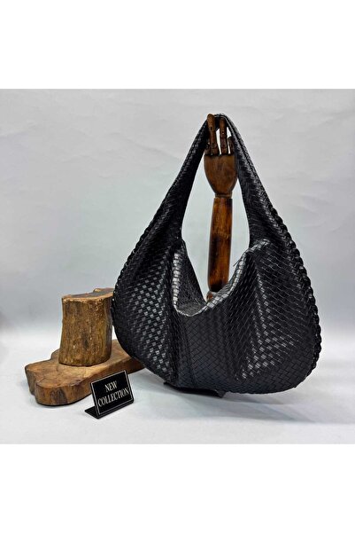 WİKİDAYS.S MODA TRENDİ Knitted Patterned Large Hobo Bag