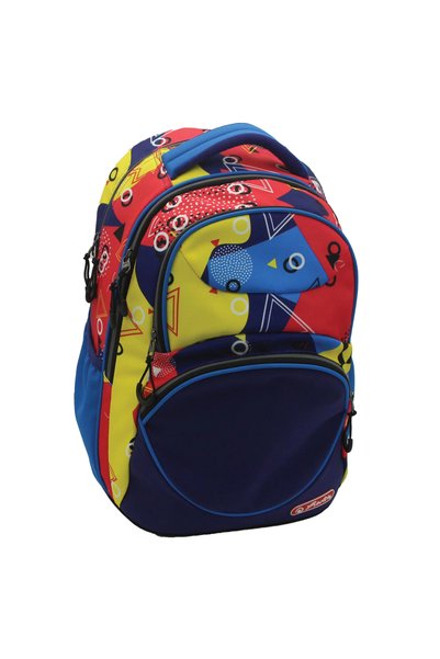 Herlitz Rucsac Zipper Cube 43X29X22Cm Abstract Herlitz, Multicolor, 43 x 29 x...