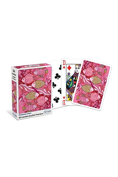Sentosphere Pack of 54 Classic Playing Cards - Pink Pisces - Sentosphere, 12 ...