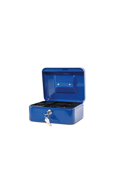 MAUL Metal Money Box, 200 X 170 X 90 Mm, - Blue, Blue