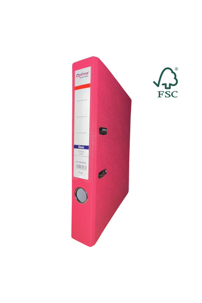 Optima Biblioraft A4, Laminated Pp/Paper, Metallic Edge, 50 Mm, Classic - Pin...