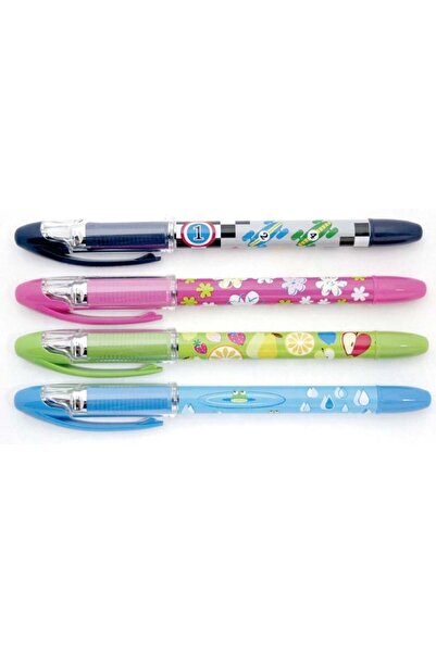 PENAC Pix Cu Rubber Grip, Soft Glider Joy - Scriere Albastra, Albastru, 1,0 mm
